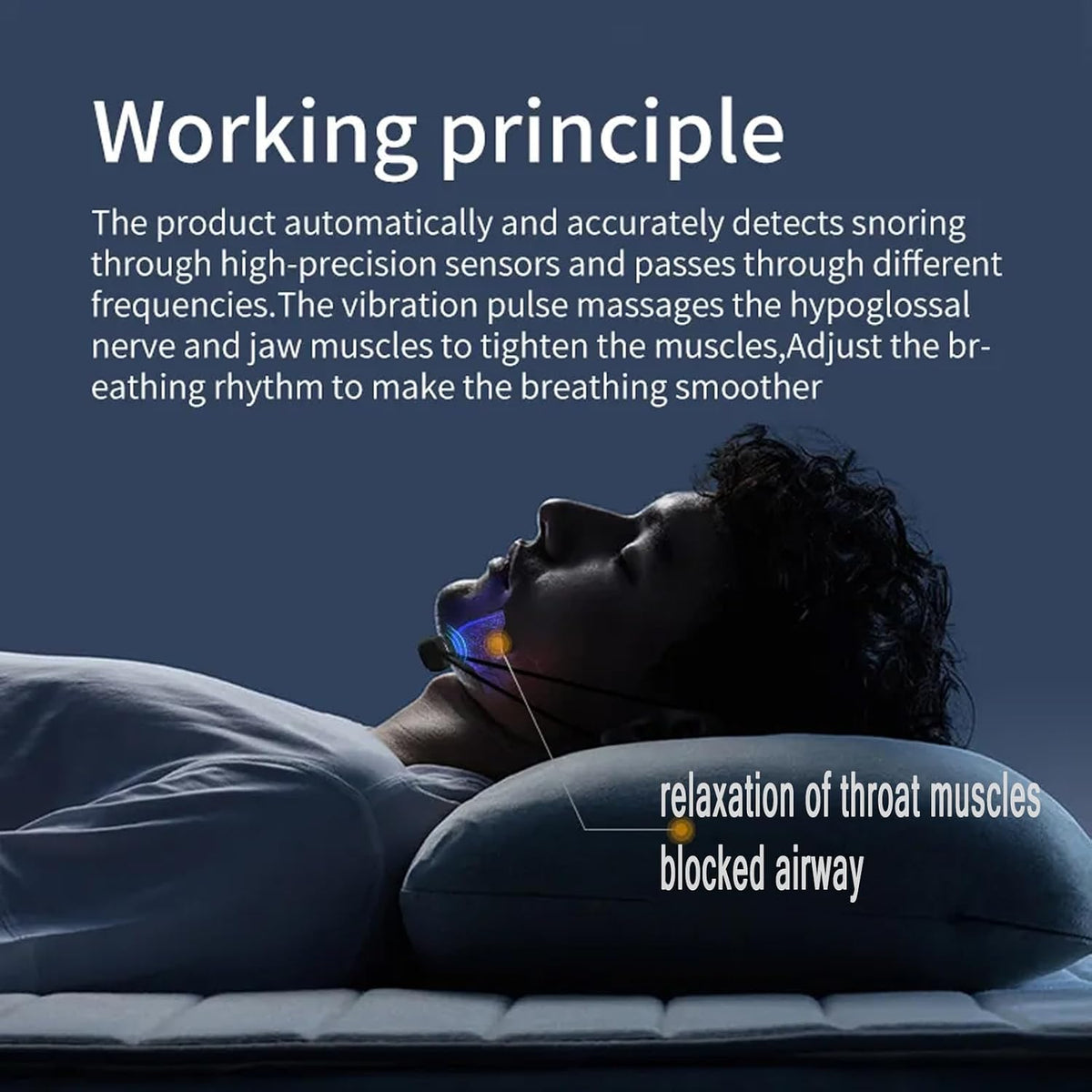 Smart Anti-Snoring Device – Silent Sleep Solution with Intelligent Vibration Technology