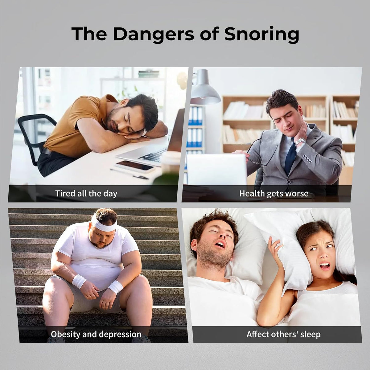 Smart Anti-Snoring Device – Silent Sleep Solution with Intelligent Vibration Technology
