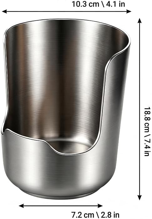 Stainless Steel Kitchen Utensil & Pot Lid Holder – Countertop Organizer