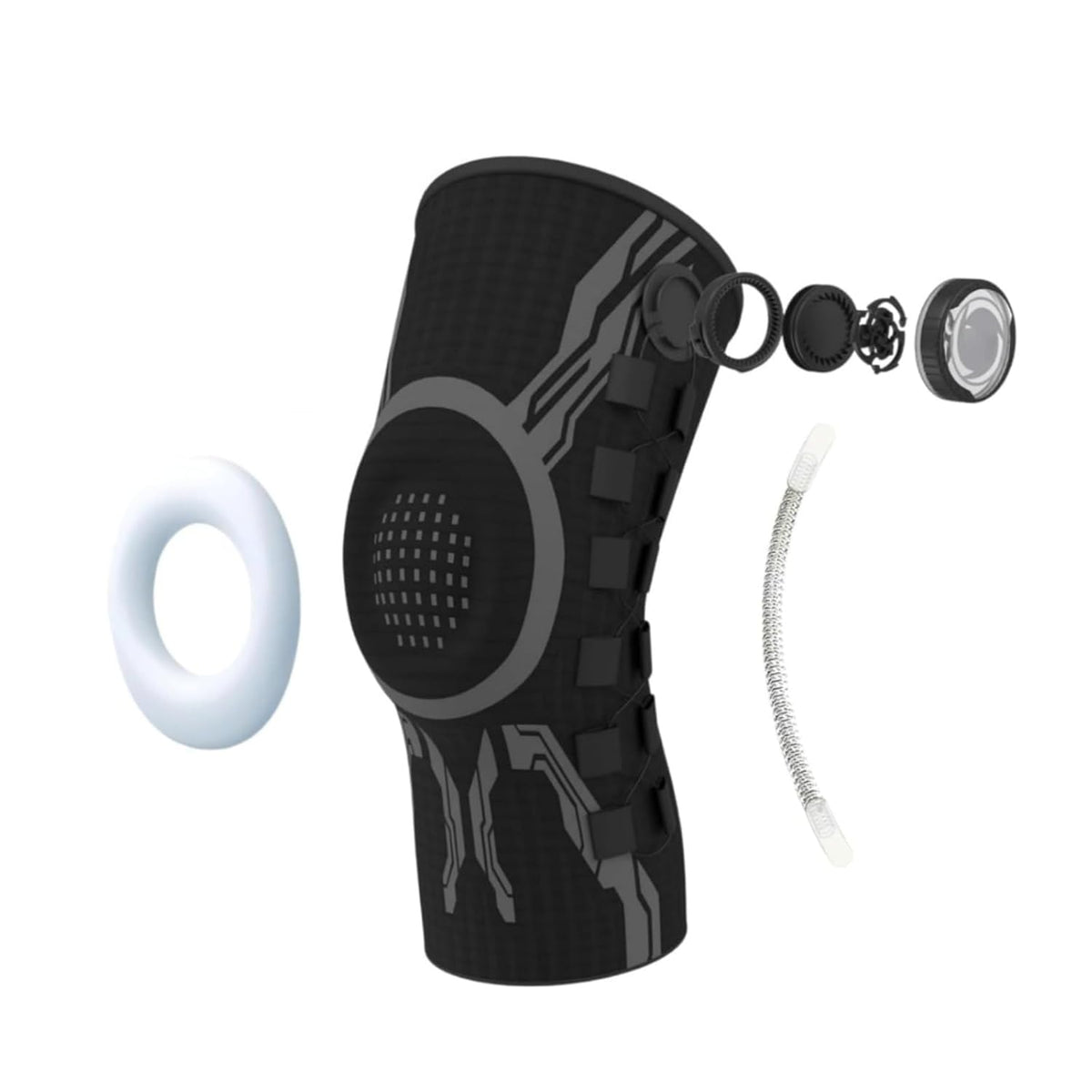 Smart Dial Knee Brace – Adjustable Compression Support with Spring Stabilizers