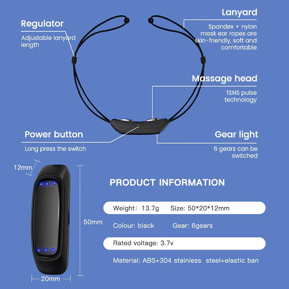 Smart Anti-Snoring Device – Silent Sleep Solution with Intelligent Vibration Technology