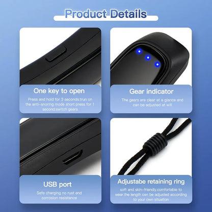 Smart Anti-Snoring Device – Silent Sleep Solution with Intelligent Vibration Technology
