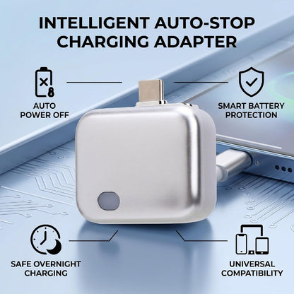 Smart Auto-Stop Charging Adapter – 100W Type-C, Overnight Safe